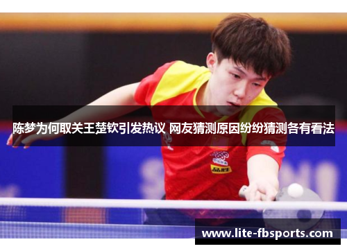 陈梦为何取关王楚钦引发热议 网友猜测原因纷纷猜测各有看法 陈梦为何取关王楚钦引发热议 网友猜测原因纷纷猜测各有看法